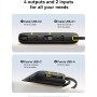 Baseus Powerbank 45W 20000mAh con 2 Cables USB-C Integrados, Power Bank PD3,0 QC4,0 Baterías Externas Carga Rapida, 3 C 1 A,