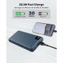 SOARAISE Bateria Externa 27000mAh 22,5W Carga Rapida PD QC3.0 Power Bank con 4 Salidas USB y Pantalla LED Cargador Portatil USB