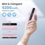 Feob Mini Power Bank para iPhone 16/15 Serie, 5200mAh USB C Cargador Portátil Ultra Compacto Batería Externa Powerbank con
