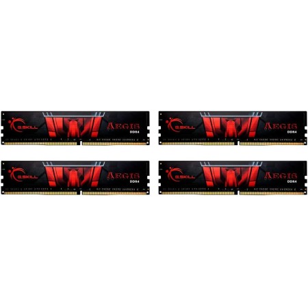 G.Skill F4-3200C16Q-64GIS Aegis - Memoria RAM DDR4 (64 GB, 3200 CL16, 4 módulos de 16 GB)