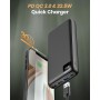 Batería Externa 27000mAh Power Bank - Bilivein 22.5W Cargador Portátil USB C con 4 Salidas Power Bank Carga Rápida PD con