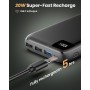 Batería Externa 27000mAh Power Bank - Bilivein 22.5W Cargador Portátil USB C con 4 Salidas Power Bank Carga Rápida PD con