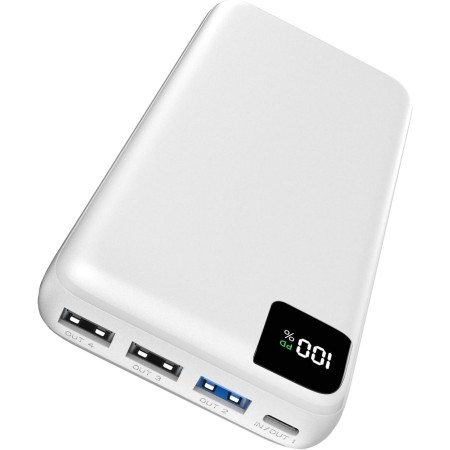 Batería Externa 27000mAh Power Bank - Bilivein 22.5W Cargador Portátil USB C con 4 Salidas Power Bank Carga Rápida PD con