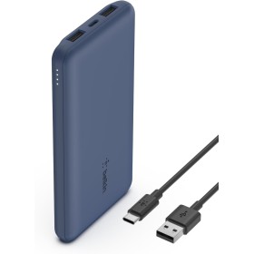 Belkin batería externa portátil de 10000mAh, cargador externo USB-C con 1 puerto USB-C y 2 puertos USB-A, power bank de 15 W,