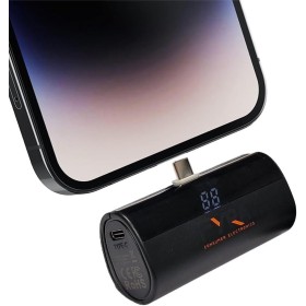 Cargador Portátil para iPhone y Android Mini, 3300mAh Power Bank PD Pequeña y Ligera Batería Externa, Powerbank con Pantalla LED
