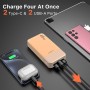Banco de energía JUOVI Carga rápida, 20000mAh 45W Cargador portátil, Samsung Super Carga rápida con Pantalla LED Cargador de