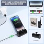 Cargador Portátil para iPhone y Android Mini, 3300mAh Power Bank PD Pequeña y Ligera Batería Externa, Powerbank con Pantalla LED