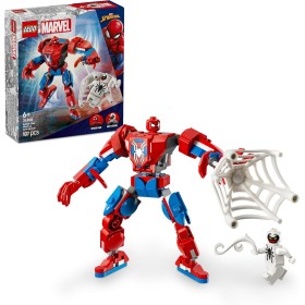 LEGO Marvel Armadura Robótica de Spider-Man vs. el Anti-Venom Juguete de Superhéroes con Figura de Robot y Minifiguras, Juego de