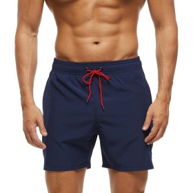 Aisprts Bañador Hombre Bañador Natacion con Bolsillos con Cremallera Pantalones Cortos de Playa Elásticos de Secado Rápido para