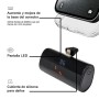 Cargador Portátil para iPhone y Android Mini, 3300mAh Power Bank PD Pequeña y Ligera Batería Externa, Powerbank con Pantalla LED