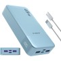 Banco de energía JUOVI Carga rápida, 20000mAh 45W Cargador portátil, Samsung Super Carga rápida con Pantalla LED Cargador de