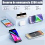 Cargador Portátil para iPhone y Android Mini, 3300mAh Power Bank PD Pequeña y Ligera Batería Externa, Powerbank con Pantalla LED