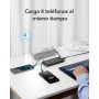 VRURC Power Bank 10000mAh con 4 Cables, Integrados Cargador portátil USB C Batería Externa portátil Pantalla LED Digital con 4