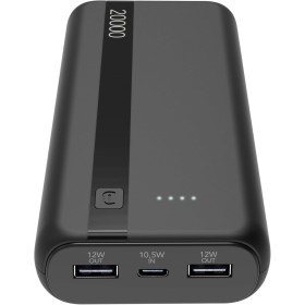 Cellularline - Power Bank 20000 - Capacidad: 20000 mAh - Entrada: 1 x USB-C 10,5 W - Salida: 1 x USB 12 W - Celdas: Batería de