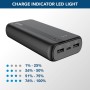 Cellularline - Power Bank 20000 - Capacidad: 20000 mAh - Entrada: 1 x USB-C 10,5 W - Salida: 1 x USB 12 W - Celdas: Batería de