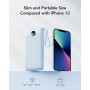 VRURC Power Bank 10000mAh con 4 Cables, Integrados Cargador portátil USB C Batería Externa portátil Pantalla LED Digital con 4