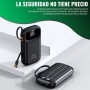 Bateria Externa Carga Rapida, 20000mAh Power Bank Carga Rápida, con Cables USB y USB C, Batería Portatil para iPhone, con Cables