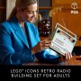 LEGO Icons - Juego de construcción de radio retro para adultos, decoración del hogar para dormitorio, sala de estar, escritorio
