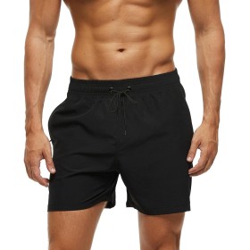 Aisprts Bañador Hombre Bañador Natacion con Bolsillos con Cremallera Pantalones Cortos de Playa Elásticos de Secado Rápido para