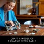 LEGO Icons - Juego de construcción de radio retro para adultos, decoración del hogar para dormitorio, sala de estar, escritorio