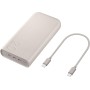 Samsung Batería Portátil 20.000mAh de Carga Súper Rápida 45W PD3.0 USB-C Beige