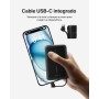 Belkin BoostCharge batería Externa de 10 000 mAh, Power Bank portátil con Cable Integrado PD (20 W), Carga rápida por USB-C