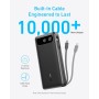 Anker Cargador portátil de 20.000 mAh con Cable USB C Integrado, batería de Carga rápida de 87 W, 2 USB-C, para MacBook, iPhone