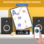 Mini Bluetooth Amplificador Audio, 600W HiFi de 2.0 Canales Audio Stereo Music Reproductor, SD Card/USB Input/FM Radio, para PC,