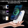 Batería Externa mag-Safe 10000mAh con Carga Inalámbrica 15W y USB-C PD 20W - Compatible con iPhone 15/14/13/12, Samsung Galaxy -