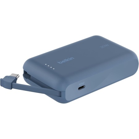 Belkin BoostCharge batería Externa de 10 000 mAh, Power Bank portátil con Cable Integrado PD (20 W), Carga rápida por USB-C