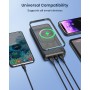 FEELLE Batería Externa Inalámbrico 27000mAh 22,5W Cargador Portátil PD & QC 3.0 Power Bank con 4 Salidas y Pantalla LED USB C