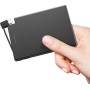 Auskang 3500mAh Mini Power Bank, Cargador portátil USB C con Cable Incorporado, pequeño Paquete de baterías externas, Compatible