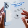 Power Bank for Magsafe 5000mAh, Mini Bateria Externa mag-Safe con USB Cable PD 20W Bateria Portatil Carga Rapida Inalámbrico