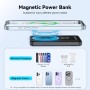 Power Bank for Magsafe 5000mAh, Mini Bateria Externa mag-Safe con USB Cable PD 20W Bateria Portatil Carga Rapida Inalámbrico