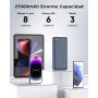 Batería Externa 26800mAh Power Bank: Hiluckey 22,5W Carga Rápida PD USB C Cargador Portátil con Pantalla LED Digital y 4 Outputs