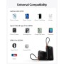 VIYISI Power Bank 30W Carga Ultra Rápida 20000 mAh,Batería Externa USB C con Cable Integrado,Batería Portátil Compacta