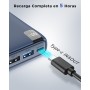 Batería Externa 26800mAh Power Bank: Hiluckey 22,5W Carga Rápida PD USB C Cargador Portátil con Pantalla LED Digital y 4 Outputs