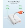 VIYISI Power Bank 30W Carga Ultra Rápida 20000 mAh,Batería Externa USB C con Cable Integrado,Batería Portátil Compacta