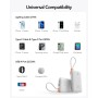 VIYISI Power Bank 30W Carga Ultra Rápida 20000 mAh,Batería Externa USB C con Cable Integrado,Batería Portátil Compacta