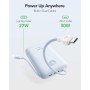 VIYISI Power Bank 30W Carga Ultra Rápida 20000 mAh,Batería Externa USB C con Cable Integrado,Batería Portátil Compacta