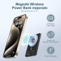 NOHON Batería Externa Magnético Power-Bank: 5000mAh 8MM Slim Powerbank Inalambrico Cargador Portátil con USB-C Carga Rápida 20W