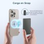 NOHON Batería Externa Magnético Power-Bank: 5000mAh 8MM Slim Powerbank Inalambrico Cargador Portátil con USB-C Carga Rápida 20W