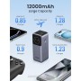 UGREEN Nexode Power Bank 12000mAh 100W, Batería Externa Carga Rápida PD 3.0, Cargador Portátil con Pantalla, Compatible con