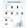 VIYISI Power Bank 30W Carga Ultra Rápida 20000 mAh,Batería Externa USB C con Cable Integrado,Batería Portátil Compacta
