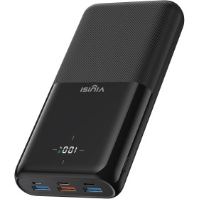 VIYISI Power Bank 30000mAh, 22.5W PD QC 3.0, con 3 Entradas y 4 Salidas, Bateria Portatil con Patalla LED, Bateria Externa Carga