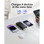 VIYISI Power Bank 30000mAh, 22.5W PD QC 3.0, con 3 Entradas y 4 Salidas, Bateria Portatil con Patalla LED, Bateria Externa Carga