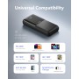 VIYISI Power Bank 30000mAh, 22.5W PD QC 3.0, con 3 Entradas y 4 Salidas, Bateria Portatil con Patalla LED, Bateria Externa Carga