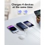 VIYISI Power Bank 30000mAh, 22.5W PD QC 3.0, con 3 Entradas y 4 Salidas, Bateria Portatil con Patalla LED, Bateria Externa Carga