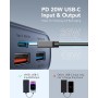 VIYISI Power Bank 30000mAh, 22.5W PD QC 3.0, con 3 Entradas y 4 Salidas, Bateria Portatil con Patalla LED, Bateria Externa Carga