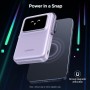 UGREEN Uno Power Bank Magnético 10000mAh, Cargador Portátil Inalámbrico y PD 20W con Cavo USB C Pantalla y Soporte, Compatible